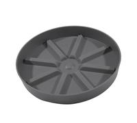 Sottovasi in plastica for vasi da piante, 6 pezzi, vassoio in, rotondo, portatile, multicolore, di varie dimensioni, for interni ed esterni(Gray,3.2x22.7x22.7cm)