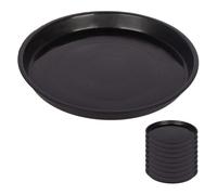 Sottovasi per Piante Rotondi Multiuso, Confezione da 10 vassoi raccogligocce in plastica Versatili vasi di Tutte Le Dimensioni Ideali Il Giardino la Serra Balcone e Cura delle Nero ID:16.7cm(6.6")