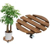 Sottovaso con Ruote, Portavasi con Ruote 30x30cm, 1 Pezzo Portavasi da Esterno,Porta Vaso da Balcone,Sottovasi con Ruote,Supporto per Piante su Ruote,Carrello per Vasi da Fiori,Capacità di Carico 80kg