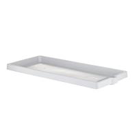 Sottovaso per fioriera rettangolare - Ghiaccio / cm 94x36x5.5h