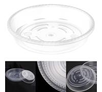 Sottovaso in plastica trasparente resistente, confezione da 510 per raccogliere l'acqua in eccesso, essenziale per una vita sana delle piante (25,4 cm, 5 pezzi)