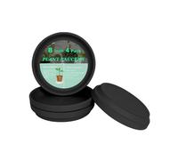 Sottovaso in terracotta nera da 20,3 cm, 4 pezzi, grandi piattini rotondi, grande vassoio per piante in argilla, perfetto per vasi da fiori da 18 cm, 19 cm, 20 cm, con foro di drenaggio, ideale per