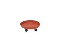Sottovaso Margherita con Ruote 25 x 6HCM Terracota 4 Pezzi