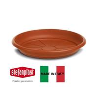 Sottovaso Mediterraneo Rotondo Plastica Terracotta per Vasi Grandi 88 cm