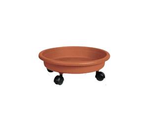 Sottovaso Naxos con ruote 40 cm Terra di Siena
