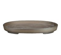 Sottovaso per bonsai ovale in gres 37x26x2,5 cm - SM020
