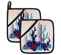 Sottovaso per cucina, 2 pezzi, albero del deserto, cactus, resistenti al calore, presine per microonde, cottura al forno, piatti e barbecue