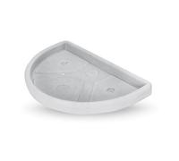 Sottovaso per Fioriera a Parete 50 cm Bianco