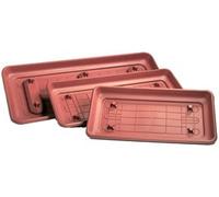 SOTTOVASO PER FIORIERA RETTANGOLARE 'MAXI' cm 60 x 30