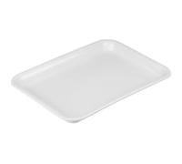 Sottovaso per Piante 1 pezzo di plastica resistente rettangolare vaso for fiori for interni ed esterni sottovaso for piante(White-35cmX25cm)