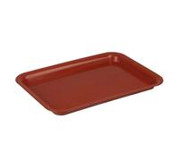 Sottovaso per Piante 1 pezzo di plastica resistente rettangolare vaso for fiori for interni ed esterni sottovaso for piante(Red-30cmX21cm)