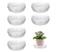 Sottovaso per piante, 30 vassoi antigoccia trasparenti per fiori, puliti e stabili, base per fiori per uso interno ed esterno nel giardinaggio quotidiano
