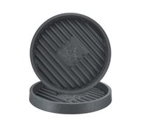 Sottovaso per piante da 2 pezzi, sottovaso per fiori da 11,8" [cemento cenere]
