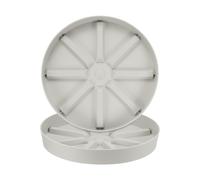 Sottovaso per piante da 2 pezzi, sottovaso per vasi da fiori da 12 pollici crema