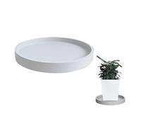 Sottovaso per piante in plastica bianca, 20 cm, 30 cm, 40 cm, 50 cm, 60 cm, per interni, resistente, per giardinaggio domestico e piante d'appartamento