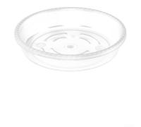Sottovaso per piante in plastica trasparente, resistente, per vasi e piante da interno, supporta un corretto drenaggio e riduce il rischio di marciume radicale (20,3 cm, 5 pezzi)