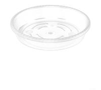 Sottovaso per piante in plastica trasparente, resistente, per vasi e piante da interno, supporta un corretto drenaggio e riduce il rischio di marciume radicale (25,4 cm, 5 pezzi)