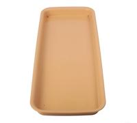 Sottovaso per piante in resina, adatto per piante da interno ed esterno, progettato per raccogliere il drenaggio dell'acqua e proteggere i pavimenti (marrone XL)