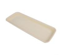Sottovaso per piante in resina, per interni ed esterni, con fondo ispessito, per la raccolta dell'acqua e la prevenzione dei danni al suolo e all'acqua (beige, XL)
