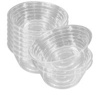 Sottovaso per piante profondo vassoi per piante in plastica da 10 pezzi da 12 pollici per vasi vassoi raccogligocce per vasi di fiori trasparenti vassoio raccogliacqua rotondo per piante da inter