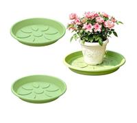 Sottovaso per vaso, 3 vassoi drenanti, resistente alle intemperie, antiscivolo, accessorio da giardino per balcone, patio, cortile, casa, giardinieri, 43 x 43 cm