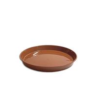 Sottovaso per vaso rotondo in plastica, terracotta, 9 diverse misure a scelta (Ø 22 cm)