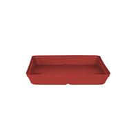 Sottovaso Quadrato Capri 40 cm Rosso Scuro