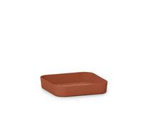 Sottovaso Quadrato Cleo 27 cm Terra di Siena