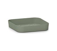 Sottovaso Quadrato Cleo 27 cm Terra Laguna