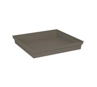 Sottovaso quadrato EDA Tuscany - 40 cm - Tortora