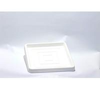 Sottovaso Quadrato in Resina (Bianco, 70 cm)