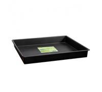 sottovaso quadrato vassoio nero in plastica rigida 120 cm x 120 cm x 12 cm 144 L