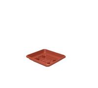SOTTOVASO QUADRO LAURUS 30CM TERRACOTTA- 6,0 pz