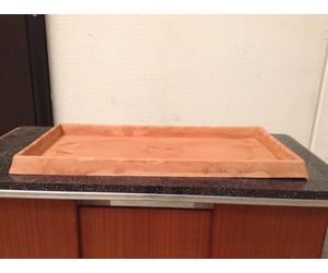 SOTTOVASO RETTANGOLARE 81X37XH6 cm in Resina PER VASI, COMPOSIZIONI, DECORAZIONI