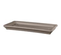Sottovaso rettangolare Deroma standard 32 cm tortora Grafite
