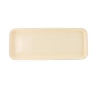 Sottovaso rettangolare in resina per interni ed esterni, robusto, resistente alla corrosione e ai raggi UV, efficace raccolta dell'acqua per vasi di fiori e progetti da giardino (beige L)