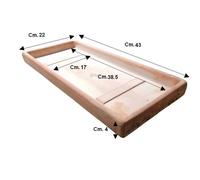 Sottovaso rettangolare in terracotta toscana x vaso fioriera cassetta giardino