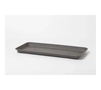 Sottovaso rettangolare Omnia 85x30 cm grigio fumo Grigio fumo