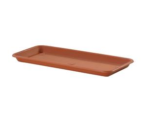 Sottovaso rettangolare Omnia 85x30 cm terracotta Terra-cotta