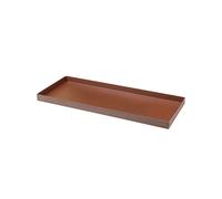 Sottovaso Rettangolare per Vaso a Cassettone Schio Tera Cassa Bronzo 60x24,5 cm