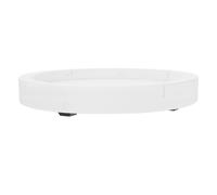 Sottovaso rotondo bianco, vassoio per acqua resistente, per piante, vassoio