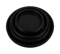 Sottovaso rotondo in plastica, confezione da 40 pezzi, dimensioni assortite, 12 cm, 16 cm, 18 cm, 22 cm, per uso interno ed esterno, vassoi leggeri impermeabili per prevenire suolo e acqua