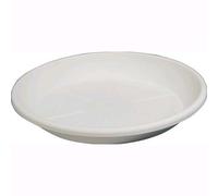 SOTTOVASO TONDO BIANCO Ø52X6,5H CM in resina per VASO FESTONATO da 60 cm