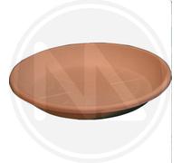 SOTTOVASO TONDO PER VASO Ø 80 cm.. FESTONATO "TERRACOTTA" Ø 60x8H cm.