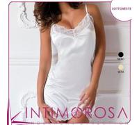 Sottoveste baby doll in raso con pizzo Elena Love And Bra