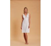 Sottoveste classica spalla larga scollo a V disegno in pizzo da donna Andra 84