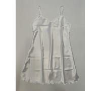 ANDRA SOTTOVESTE MINI S/S IN RASO art. 833 - Colori Bianco, Nero, Seta e Nudo - Bianco 5