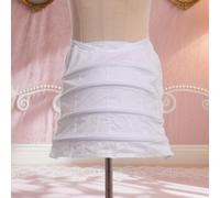 Sottoveste da donna in crinolina, in poliestere, regolabile, a mezza gabbia,