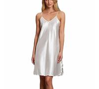 Sottoveste donna Andra corto spalla stretta in raso con spacchi laterali art 833