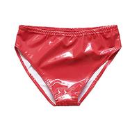 Sottoveste Donna Pizzo Autoreggenti A Rete Nere Luminoso Vernice Specchio Luminoso Lingerie Vita Sexy Donne Avvolto Hip Lingerie Elegante Sexy Donna Rosso Red M